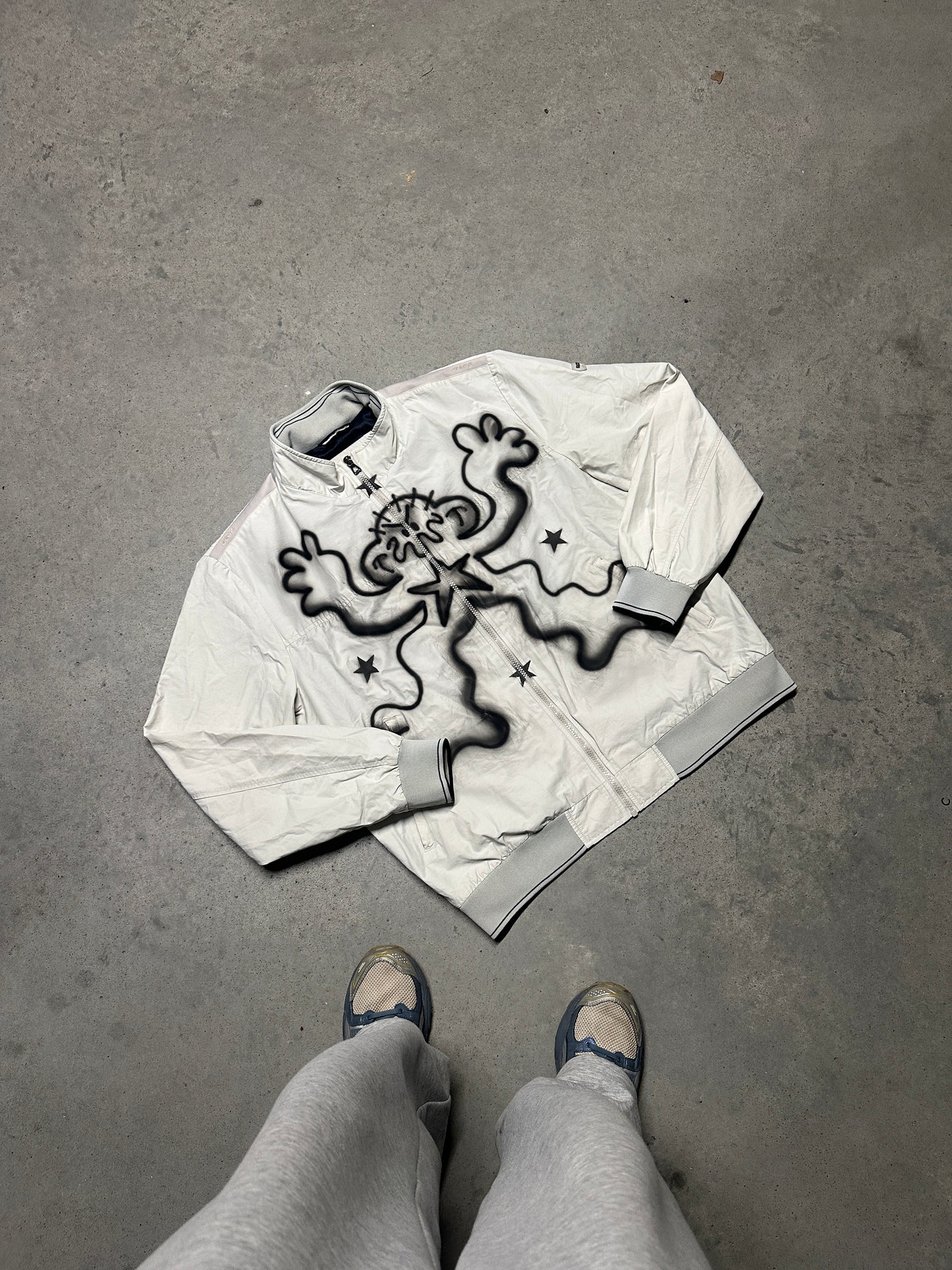 Airbrush custom jacket "DEBILOS"