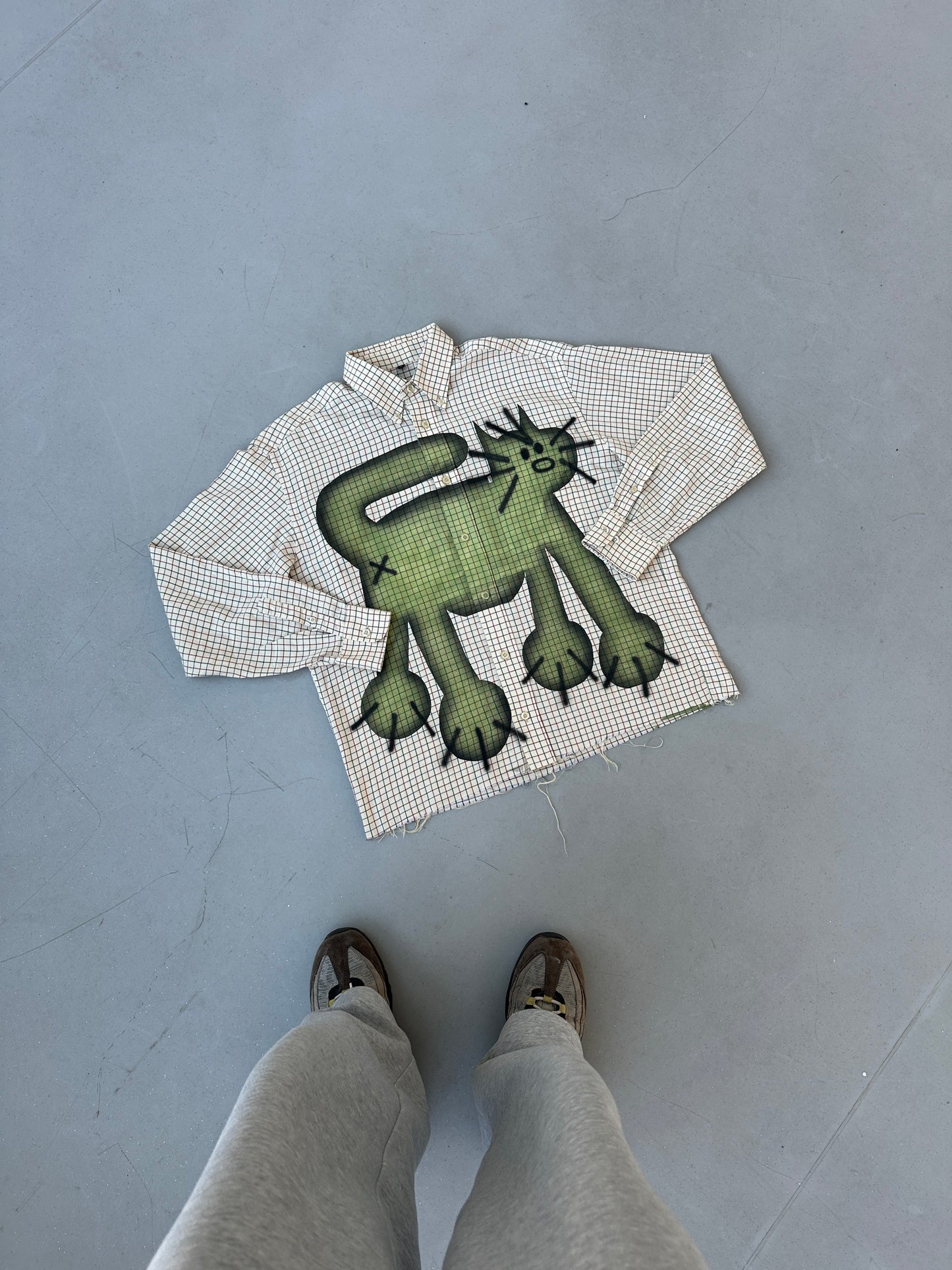 Airbrush custom shirt "MIAOUW"