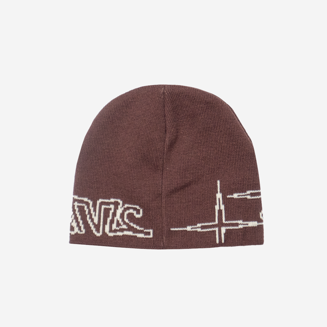Beanie "TYPE" Brown