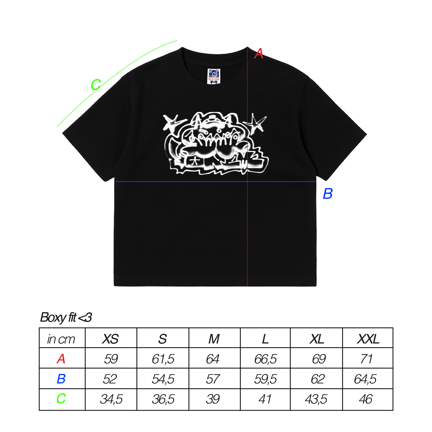 "GRAFFITEE" Graphic tee