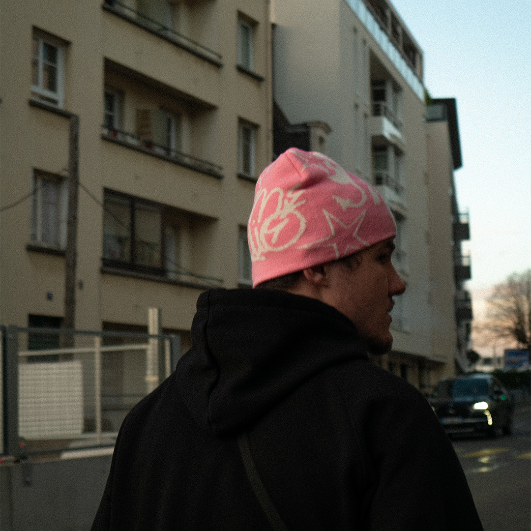 Beanie "EN Y" Pink