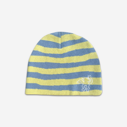 Stripe Beanie "RAYURES DE DEBILE" Yellow (pre-order)