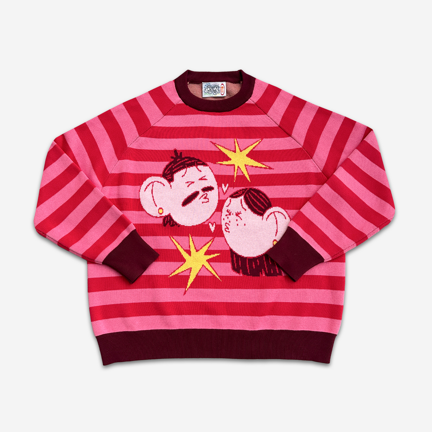 Graphic Knit "DOUBLE DEBILOS" Pink ( pre-order)