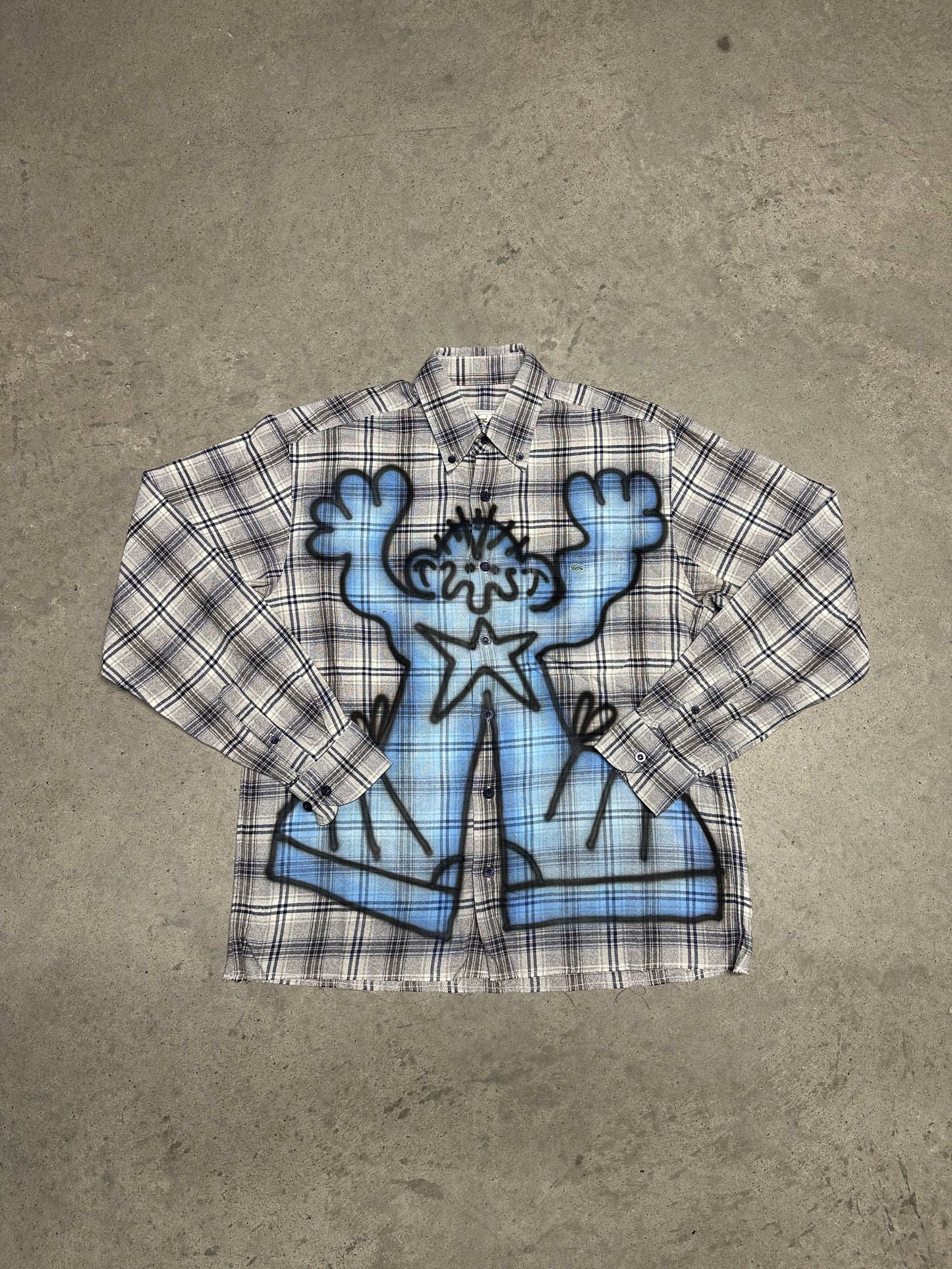 Airbrush custom shirt "DEBILOS"