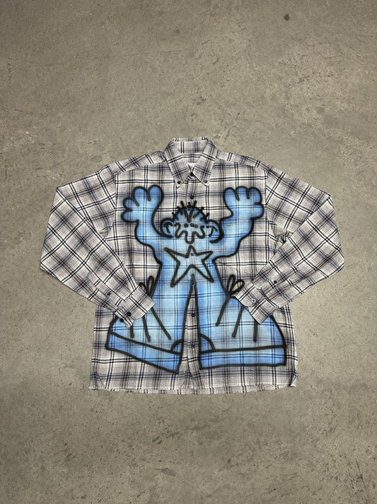 Airbrush custom shirt "DEBILOS"