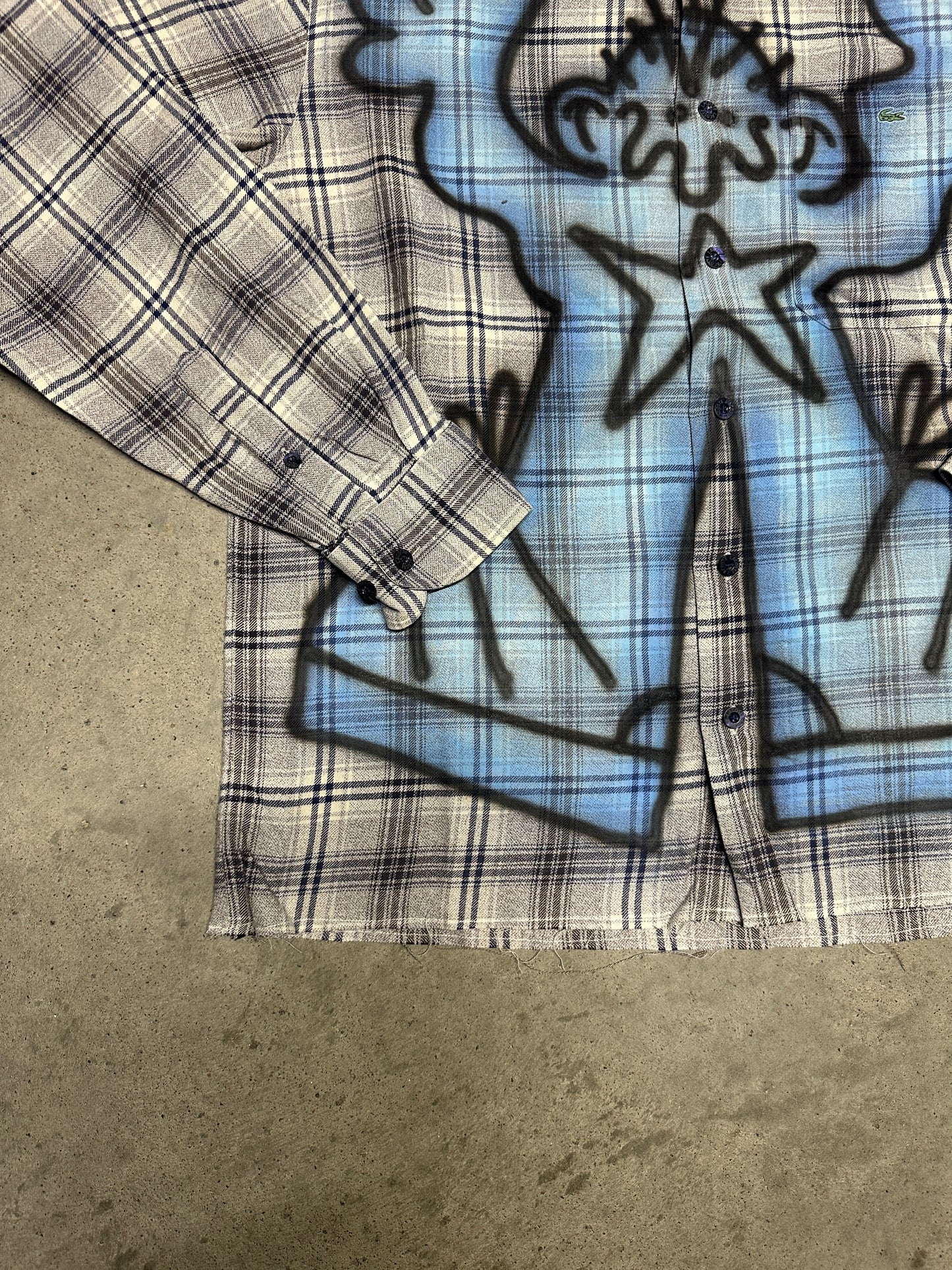 Airbrush custom shirt "DEBILOS"