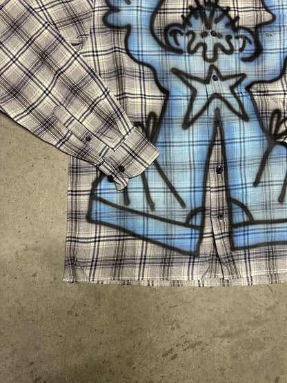 Airbrush custom shirt "DEBILOS"