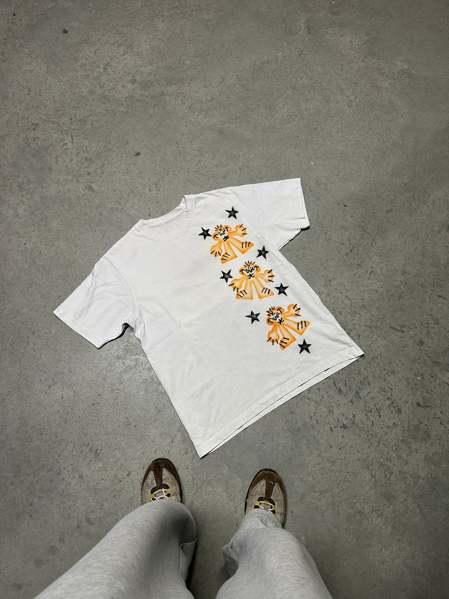 Airbrush custom tee "MULTI DEBILOS"