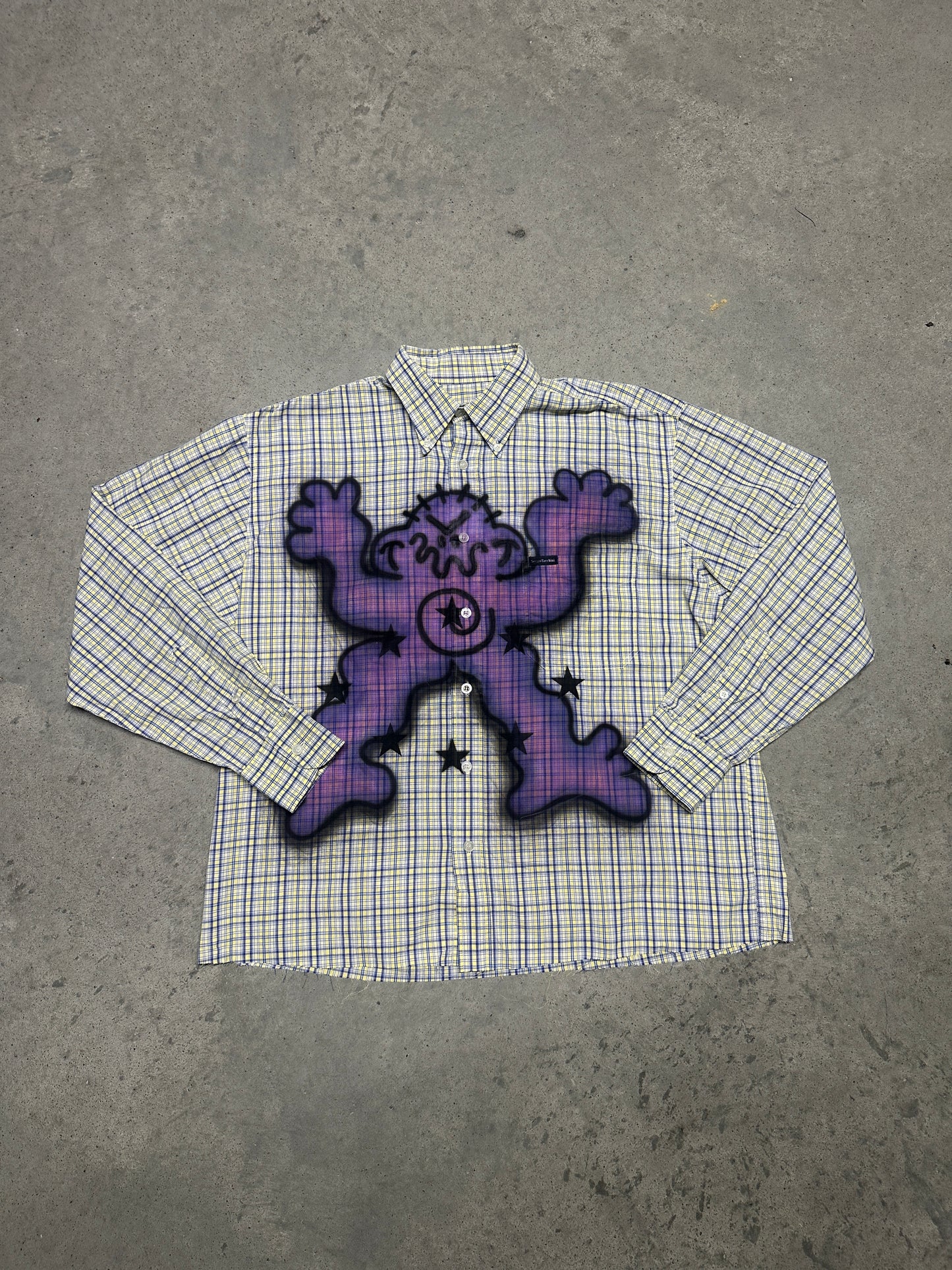 Airbrush custom shirt "DEBILOS"