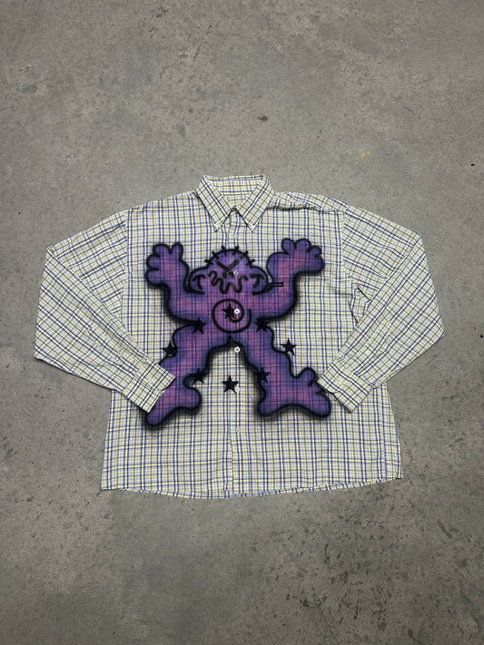 Airbrush custom shirt "DEBILOS"