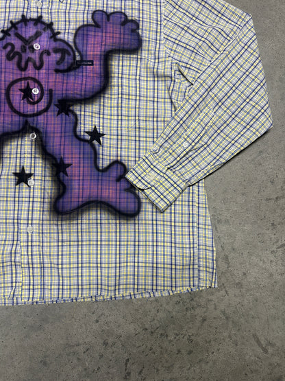 Airbrush custom shirt "DEBILOS"