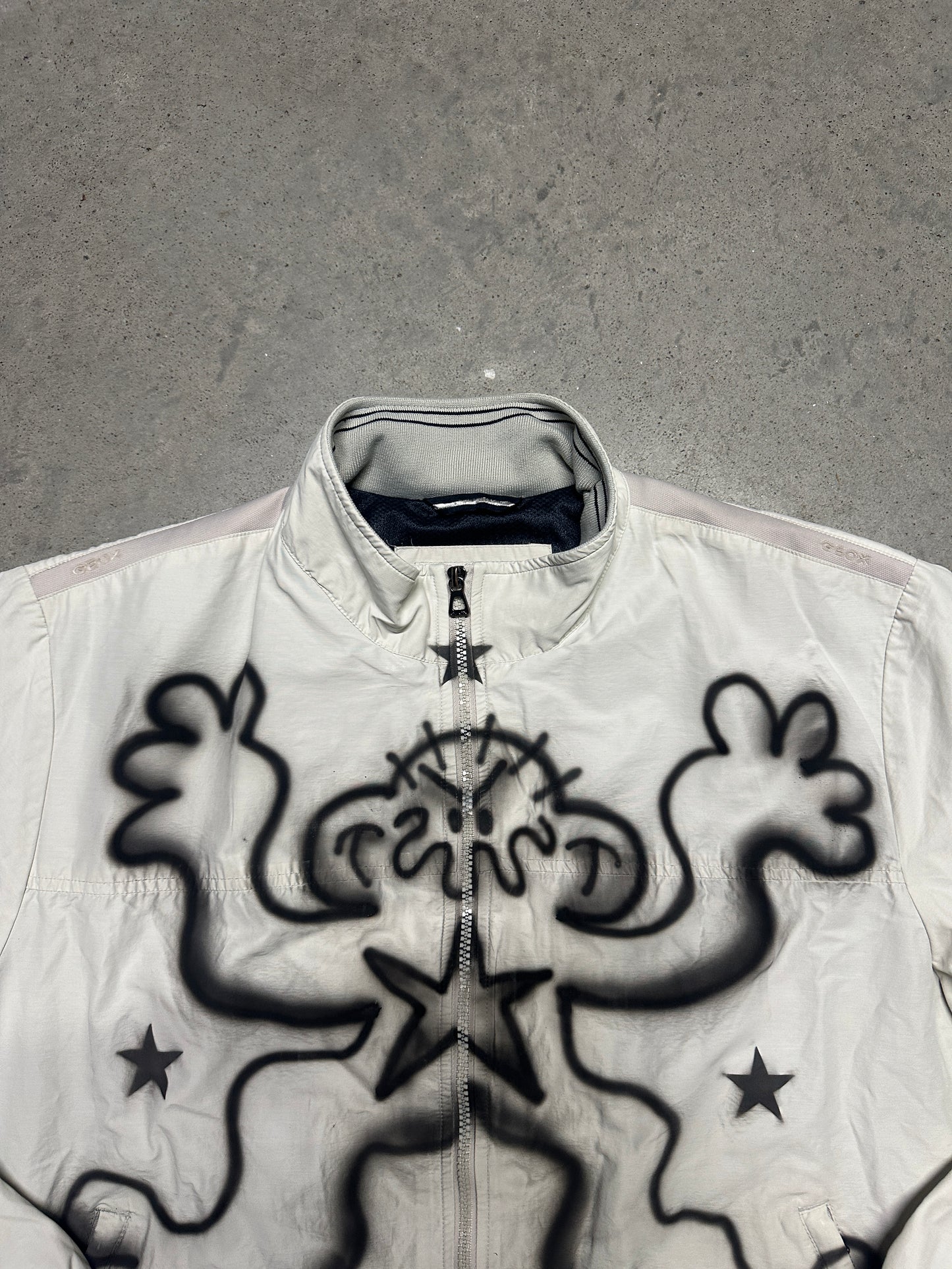Airbrush custom jacket "DEBILOS"