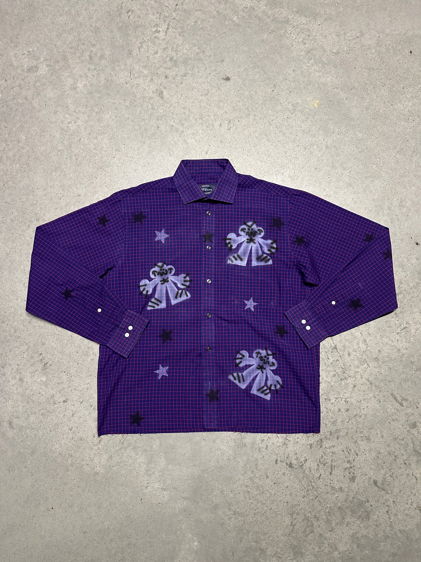 Airbrush custom shirt "DEBILOS"