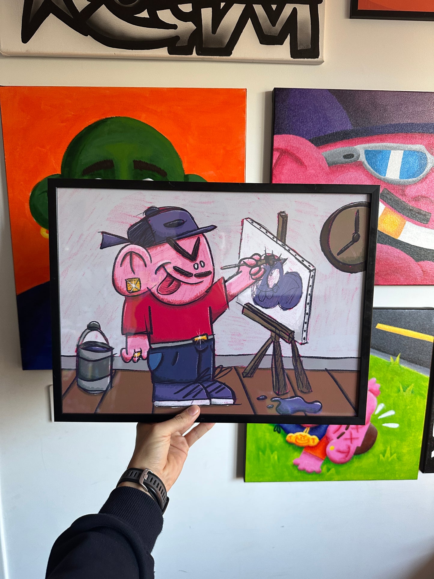 Print A3 "DEBILOS PEINTRE"