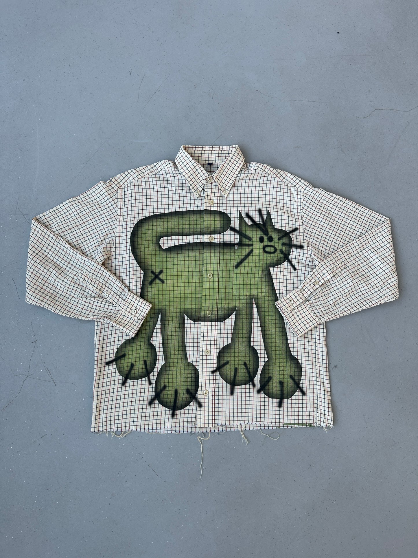 Airbrush custom shirt "MIAOUW"