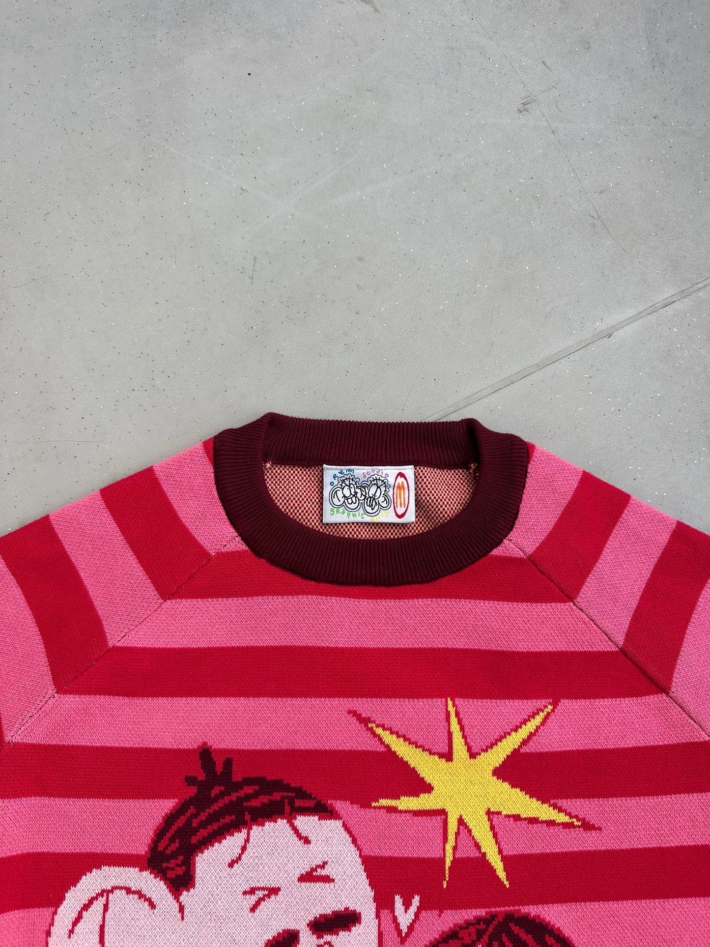 Graphic Knit "DOUBLE DEBILOS" Pink ( pre-order)