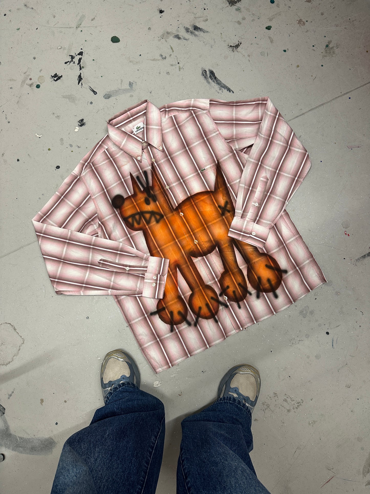 Airbrush custom shirt "WOUAF"