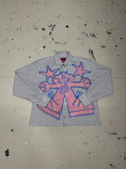 Airbrush custom shirt "DEBILOS"