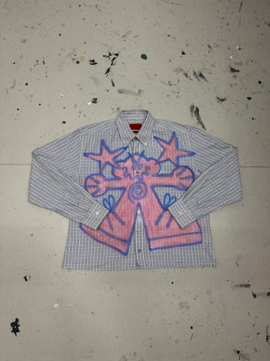 Airbrush custom shirt "DEBILOS"