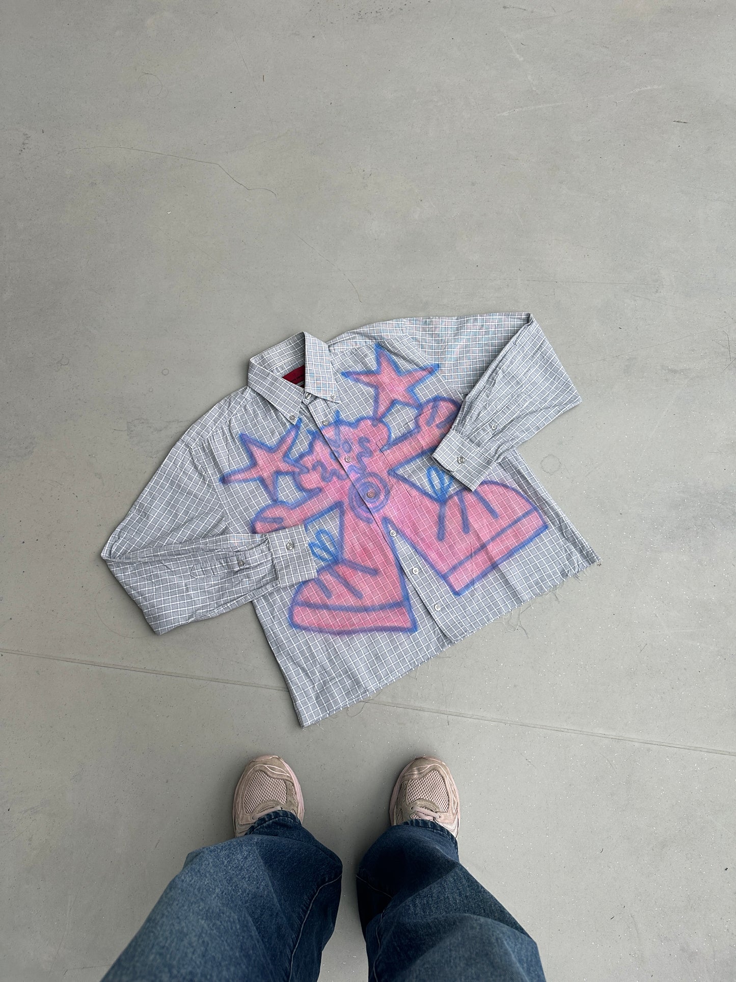 Airbrush custom shirt "DEBILOS"