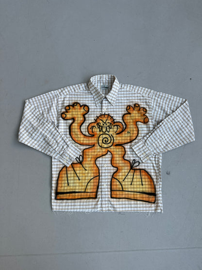 Airbrush custom shirt "DEBILOS"