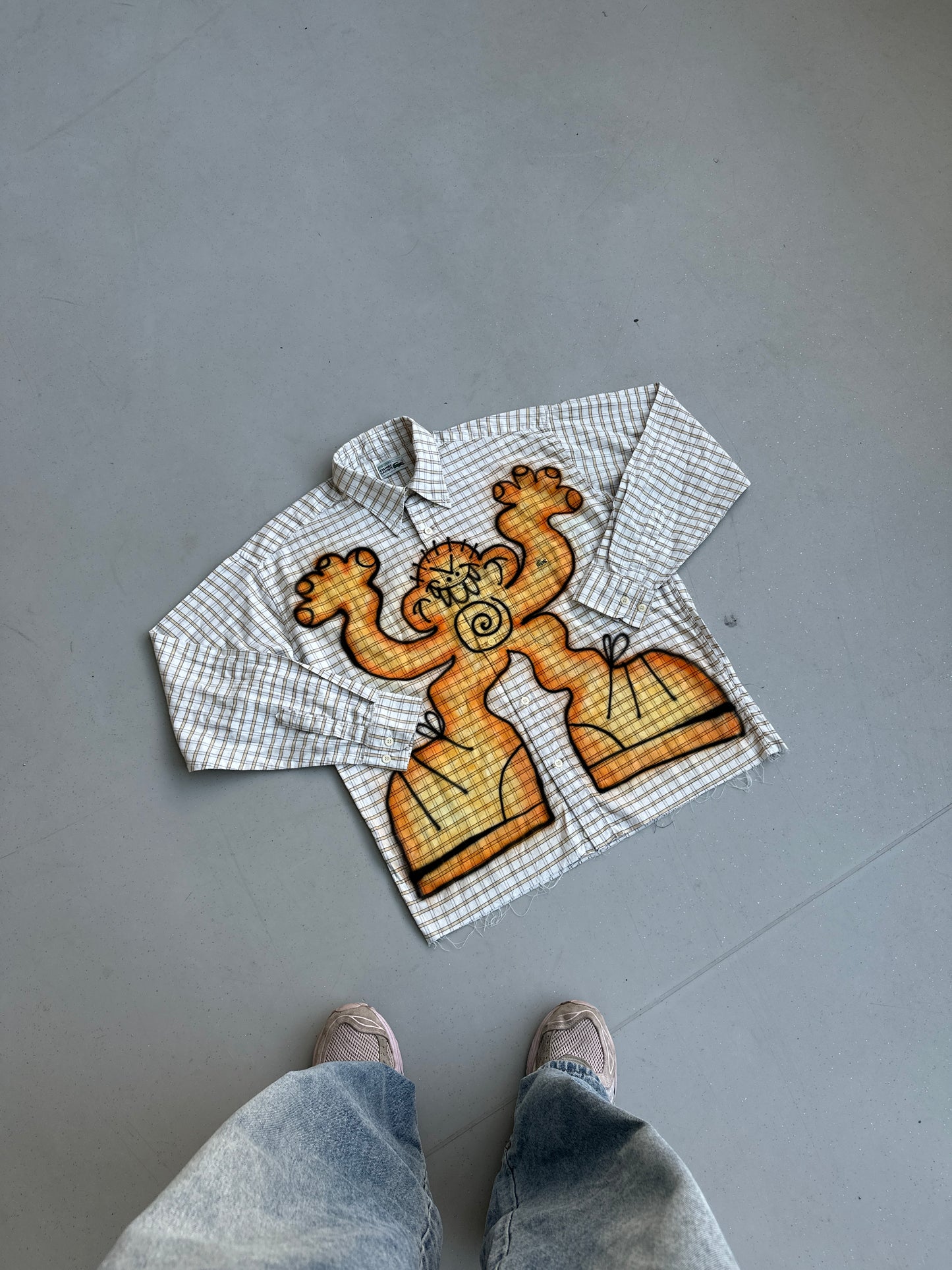 Airbrush custom shirt "DEBILOS"