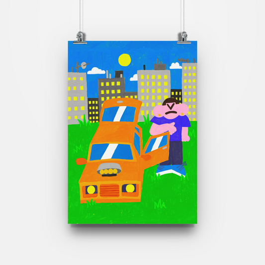 Print A3 "VOITURE TUNNING"