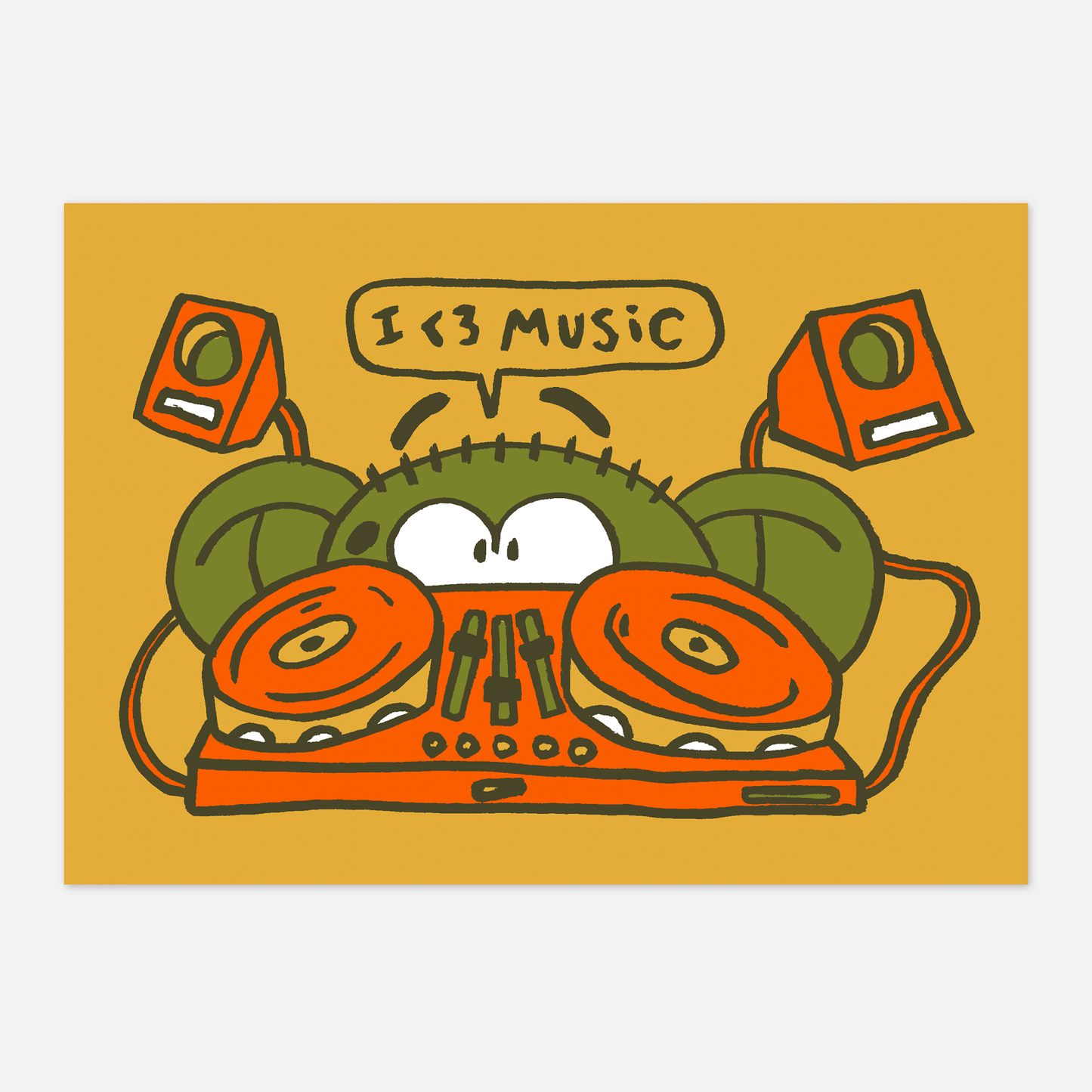 Print A3 "J'AIME LA MUSIQUE"