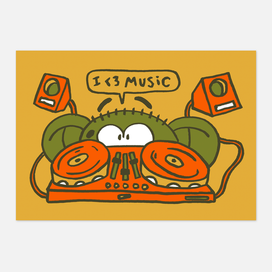 Print A3 "J'AIME LA MUSIQUE"