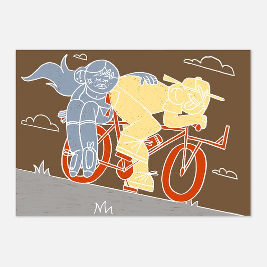 Print A3 "VELO EN AMOUREUX"